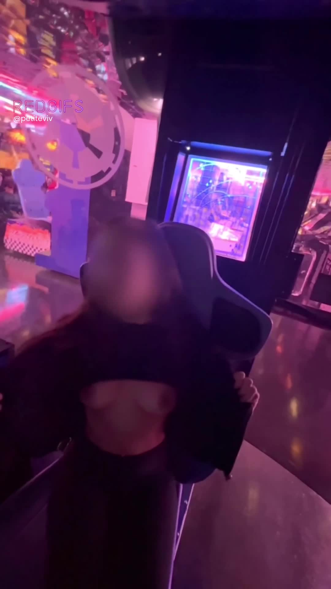 Fucking at the arcade